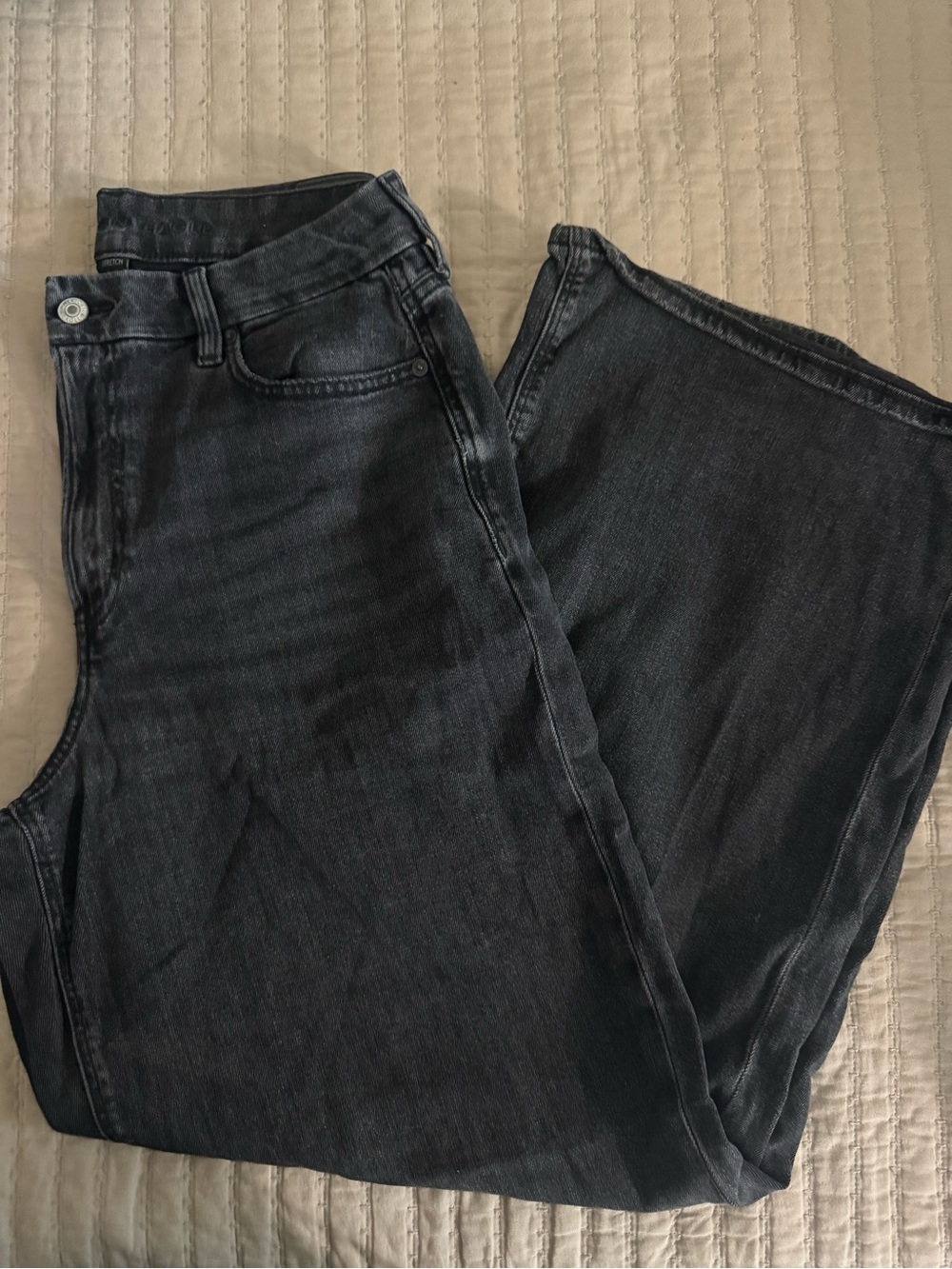 American Eagle Outfitters Men's Charcoal Black Slim Jeans